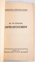 Gr. Vay Péter-féle japán gyűjtemény. Bp., 1908, Hornyánszky. Kiadói papírkötés, kötéstábla sérült, kopottas állapotban.  "A Szépművészeti Múzeum szombaton mutatta be a sajtó képviselőinek a gr. Vay Péter japán gyűjteményét. Ez alkalommal külön kell megemlékeznünk a díszes kiállítású katalógusról, amelyet Kammerer Ernő miniszteri tanácsos, igazgató előszava vezet be. A katalógus elején gróf Vay Péter több fejezetben ismerteti Japán festészetét, szobrászatát s az egyes kisipari ágakat. Az értékes cikksorozat után következik a tárgymutató, amelyért az elismerés felvinci dr. Takáts Zoltánt, a berendezésben a gróf segítőtársát, illeti meg. A gyűjtemény vasárnap nyílik meg a nagyközönség számára" - számolt be a Pesti Hírlap 1908. december 20-i száma. Az 1908-as statisztikai évkönyvben így írt Apponyi Albert vallás- és közoktatásügyi miniszter: "A keletázsiai grafikai és plasztikai gyűjtemény. Fontos gyarapodása a múzeumnak az a japán gyűjtemény, a melyet gróf Vay Péter keleti utazásai alatt megbízásomból szerzett és a mely külön teremben ideiglenesen felállítva és külön katalógussal ellátva 1908. deczember 20.-án tétetett a közönségnek hozzáférhetővé. E gyűjteményben 338 darab festmény, 1.093 darab fametszet, 11 faszobor, 719 kisplasztikai mű és 176 illusztrált könyv van. Czélja e gyűjteménynek, hogy az európai művészet alakulásaira oly igen nagy hatást gyakorló japán művészetet bemutassa."