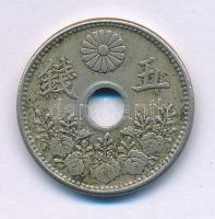 Japán 1920-1923. 5s Cu-Ni "Taisho uralkodása" T:AU patina Japan 1920-1923. 5 Sen Cu-Ni "Taisho's Reign" C:AU patina Krause Y#43
