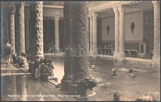 ca 1940 Budapest, Gellért fürdő. nagy méretű turisztikai fotó, eredeti nagyítás, eredeti kézi feliratozással 40x25 cm