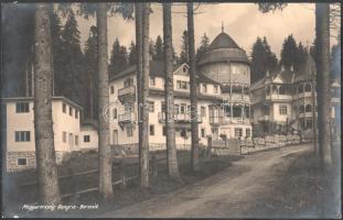 ca 1940 Erdély, Borszék. nagy méretű turisztikai fotó, eredeti nagyítás, eredeti kézi feliratozással 40x25 cm