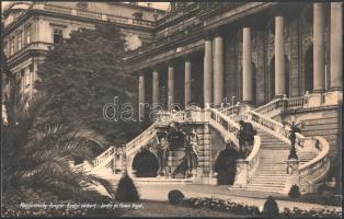 ca 1940 Budapest, Királyi Várkert nagy méretű turisztikai fotó, eredeti nagyítás, eredeti kézi feliratozással 40x25 cm