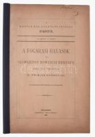 Primics Görgy, Dr.: A Fogarasi havasok és a szomszédos romániai hegység geológiai viszonyai. (1 geologiailag szinezett térképpel, és 5 szelvénnyel.) Budapest, 1883. [Magyar Királyi Földtani Intézet], (Légrády Testvérek ny.). [3], 272-298, [1] p. 1 térkép. 1 t. Fűzve, kiadói papírkötésben, védőkötésben