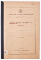 Papp Károly: Miskolcz környékének geologiai viszonyai. /A Magy. Kir. Földtani Intézet évkönyve 16/3./ Bp., 1907. Franklin. 89-134 l., 1 lev., 1 t. (kihajtható litho térkép). Fűzve, kiadói papírkötésben, védőkötésben