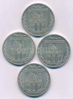 Német Demokratikus Köztársaság 1980 k. "Neubrandenburg" kétoldalas Cu-Ni emlékérem (4xklf)...