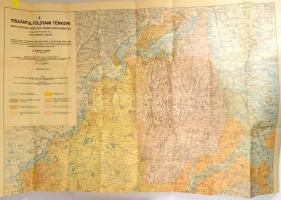 Sümeghy József: A Tiszántúl. Bp., 1944. M. Kir. Földtani Int. (Attila-Nyomda). III+[1]+208 p.+39 t. (Ebből . 2 színes térkép /960x360 és 1000x690 mm/, hajtogatva. Számos földtani szelvénnyel, metszettel. Külön tokban). /Magyar Tájak Földtani Leírása VI./ Kiadói papírborítókkal