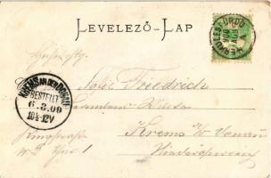 1900 Herkulesfürdő, Baile Herculane; látkép. Kecskeméti Sándor kiadása, Stengel &amp; Co. (Dresd...