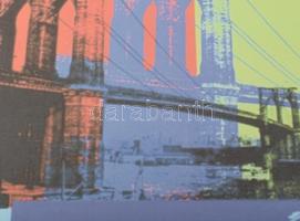 Andy Warhol (1928-1987): Golden Gate. Ofszet litográfia, papír, jelzett a nyomaton. Kézzel sorszámoz...