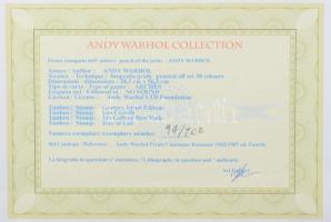 Andy Warhol (1928-1987): Golden Gate. Ofszet litográfia, papír, jelzett a nyomaton. Kézzel sorszámoz...