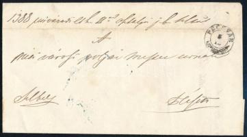 ~1847 Helyi levél "PÉCSVÁR"