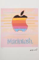 Andy Warhol (1928-1987): Macintosh . Ofszet litográfia, papír, jelzett a nyomaton. Kézzel sorszámozott: 27/100, jelzett a nyomaton. Georges Israel editeur - Leo Castellli New York, szárazpecséttel, tanúsítvánnyal. Lapméret 39x59 cm / Ofset Lithography on paper, with certificate 36x36 cm, page size 39x57 cm