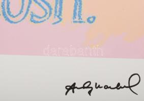 Andy Warhol (1928-1987): Macintosh . Ofszet litográfia, papír, jelzett a nyomaton. Kézzel sorszámozo...