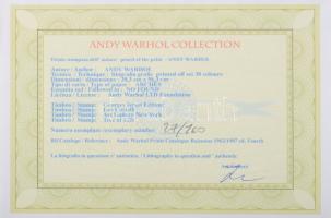 Andy Warhol (1928-1987): Macintosh . Ofszet litográfia, papír, jelzett a nyomaton. Kézzel sorszámozo...