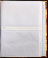 200 férőhelyes képeslap vagy fotó berakó album, laponként 4 hellyel / postcard album with 200 places