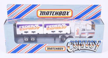 Matchbox CY3 kétkonténeres szállító, eredeti bontatlan dobozában.