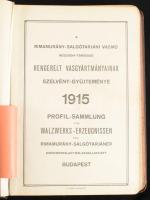 1915 A Rimamurány-Salgótarjáni Vasmű Részvénytársaság hengerelt vasgyártmányainak szelvénygyűjteménye, 214p