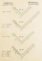 1915 A Rimamurány-Salgótarjáni Vasmű Részvénytársaság hengerelt vasgyártmányainak szelvénygyűjtemény...