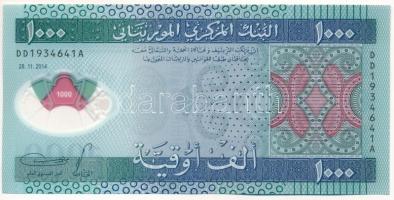 Mauritánia 2014. 1000O polimer "DD 1934641 A" T:UNC
Mauritania 2014. 1000 Ouguiya polymer...