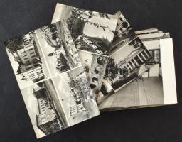 100 db MODERN magyar fekete-fehér város képeslap / 100 modern Hungarian black and white town postcards