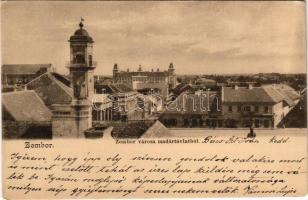 Zombor, Sombor; a város látképe madártávlatból / general view (Rb)