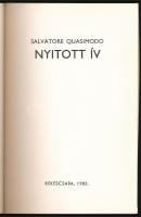 Quasimodo, Salvatore: Nyitott ív. Vál., ford., a bevezetőt és az utószót írta: Képes Géza. Békéscsab...