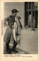 1903 Hortobágy, szerelmes bojtár. Pongrácz Géza kiadása Kiss Ferenc eredeti fényképe után (EK)