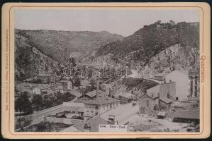 ca 1890 Abbazia, Quarnero Zwir Thal Keményhátú kabinetfotó Stengel. 16x11 cm