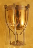 4 db mini hangszer, eredeti dobozában: timpani, balalajka, koto, piccolo. Kb 12 cm