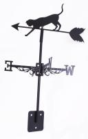 Fém szélkakas, tetején macska figurával, 2 részből áll, hibátlan, m: 54 cm