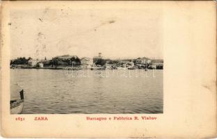 Zadar, Zara; Barcagno e Fabbrica R. Vlahov / kikötő, gyár / port, factory (EB)