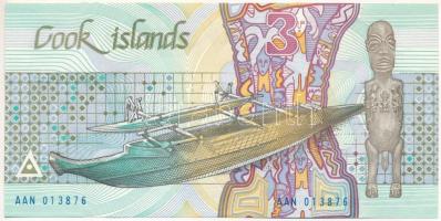Cook-szigetek 1987. 3$ T:UNC Cook Islands 1987. 3 Dollars C:UNC Krause P#3