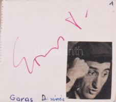Autogramgyűjtemény, többek között Garas Dezső, Szörényi Szabolcs, Illés Lajos, Ujlaki László, Petres...