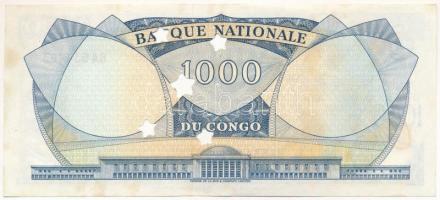 Kongó 1964. 1000Fr csillag alakú lyukasztással érvénytelenítve T:XF
Congo 1964. 1000 Francs cancell...