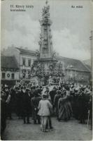 1916 IV. Károly király eskütétele a budapesti koronázáson. Erdélyi udvari fényképész felvétele / Coronation ceremony of Charles I of Austria in Budapest (EK)