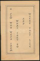 ca 1900 Műláb katalógus és elégedett vásárlók beszámolóját tartalmazó illusztrált füzet - A few who wear them what they do and where they live - ca 1900 Illustrated booklet with artificial leg catalogue and testimonials from satisfied customers - ca 60p