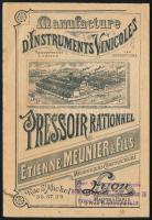 ca 1900 Borászati eszközök képes katalógusa. 28p. / Illustrated catalogue of winemaking tools, ca 1900. 28p.