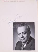 Autogramgyűjtemény, többek között Feleky Kamill, Kern András, Zenthe Ferenc, Aradszky László, Mario del Monaco, Psota Irén, Halász Judit, Béres Ilona, Almási Éva, Huszti Péter, Bulla Elma, Malek Miklós, Zalatnay Sarolta, Darvas Iván és mások aláírásával