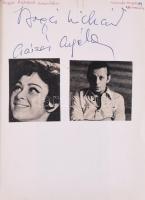 Autogramgyűjtemény, többek között Feleky Kamill, Kern András, Zenthe Ferenc, Aradszky László, Mario ...
