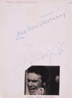 Autogramgyűjtemény, többek között Feleky Kamill, Kern András, Zenthe Ferenc, Aradszky László, Mario ...