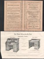 ca 1900 Globe-Vernicke bútorok képes katalógus 12 p + 1094 Hachette almanach kuponfüzet / ca 1900 Gl...