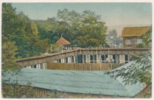 Görgénysóakna, Görgény-Sóakna, Jabenita (Maros); gyógyfürdő, hideg uszodai részlet. Fürdőigazgatóság egyedüli kiadása / spa, bath + "MENEKÜLTEK K. E. LABDARÚGÓ SZAKOSZTÁLYA BUDAPEST 1926" (EK)