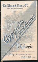 ca 1900 Telefonkészülékek képes katalógusa Ch. Mildé Fils &amp; Co. Paris. 32p / ca 1900 Illustrated catalogue of telephones Ch. Mildé Fils &amp; Co. Paris. 32p