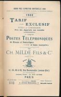 ca 1900 Telefonkészülékek képes katalógusa Ch. Mildé Fils &amp; Co. Paris. 32p / ca 1900 Illustr...