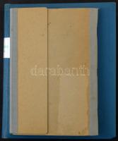 Festmény motívum kis tétel, benne sorok és bélyegkiállítási kisívek is 2 db kis berakóban