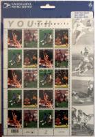 USA tétel 2 db A/4-es berakóban, főleg ívek, blokkok, küldemények (Névérték / postal value ~280.-)