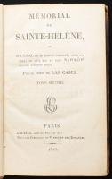 Mémorial de Sainte-Héléne, ou Journal [...] Napoléon durant dix-huit mois; Par le comte de Las Cases. Tome Second. Paris, 1823. Félbőr kötés, gerinc sérült, kopottas állapotban.
