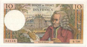 Franciaország 1971. 10Fr T:F szép papír France 1971. 10 Francs C:F fine paper Krause P#147