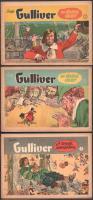 9 db mesefüzet - Gulliver az óriások között; A császár új ruhája, Spartacus, stb., széteső állapotban