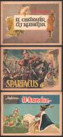 9 db mesefüzet - Gulliver az óriások között; A császár új ruhája, Spartacus, stb., széteső állapotba...