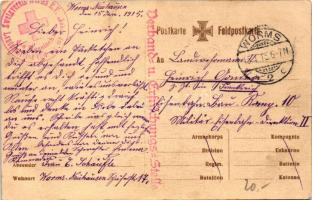 1915 Gott strafe England! / WWI German military Navy art postcard + So. Stpl. (EK)