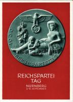 1939 Reichsparteitag Nürnberg. Festpostkarte. Reichsparteitag des Friedens / Nuremberg Rally. NSDAP German Nazi Party propaganda, swastika; 6 Ga. Adolf Hitler s: R. K. (EK)